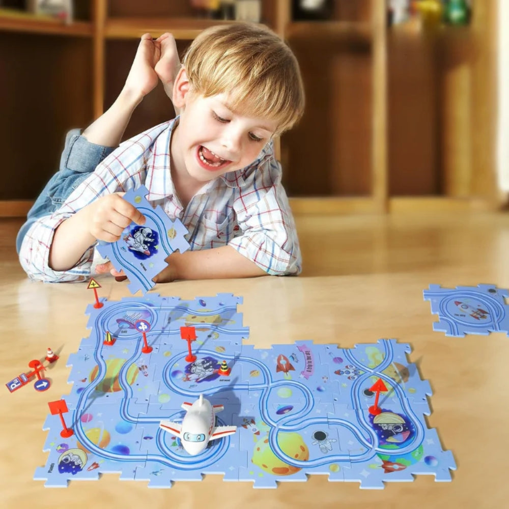 DIY Rennstrecke - Baubares Auto Lernspielzeug für Kinder