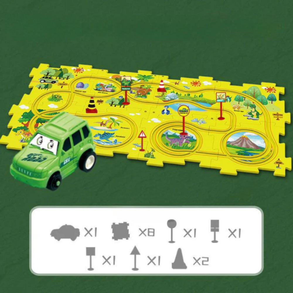 DIY Rennstrecke - Baubares Auto Lernspielzeug für Kinder