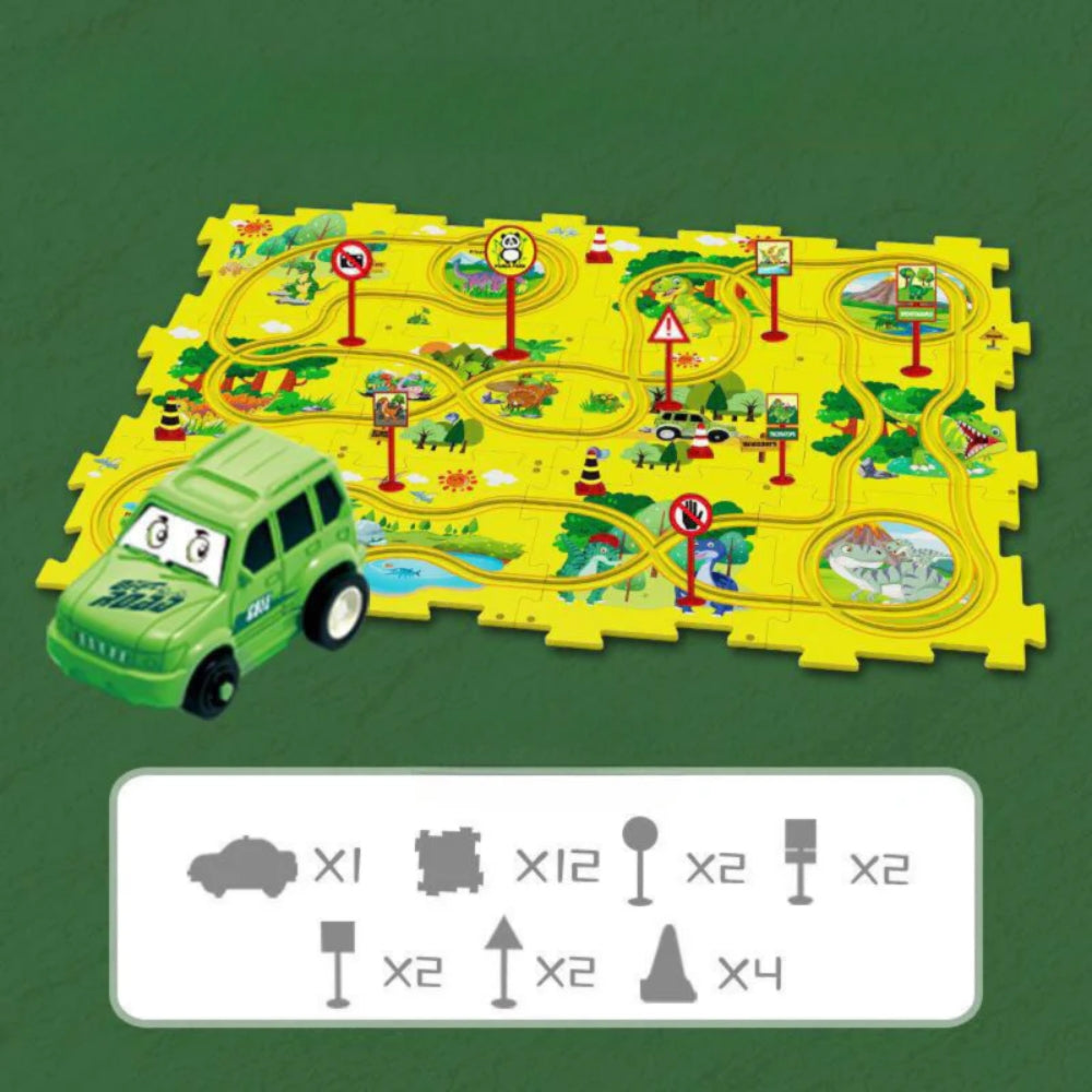 DIY Rennstrecke - Baubares Auto Lernspielzeug für Kinder