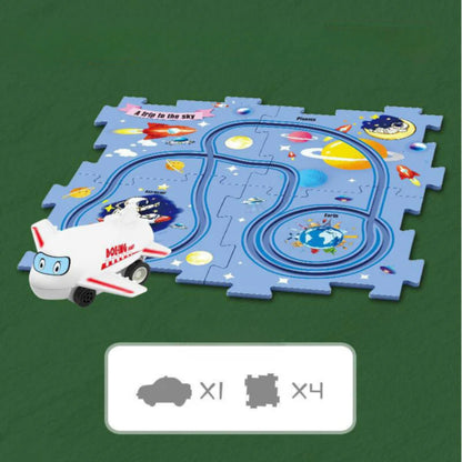 DIY Rennstrecke - Baubares Auto Lernspielzeug für Kinder