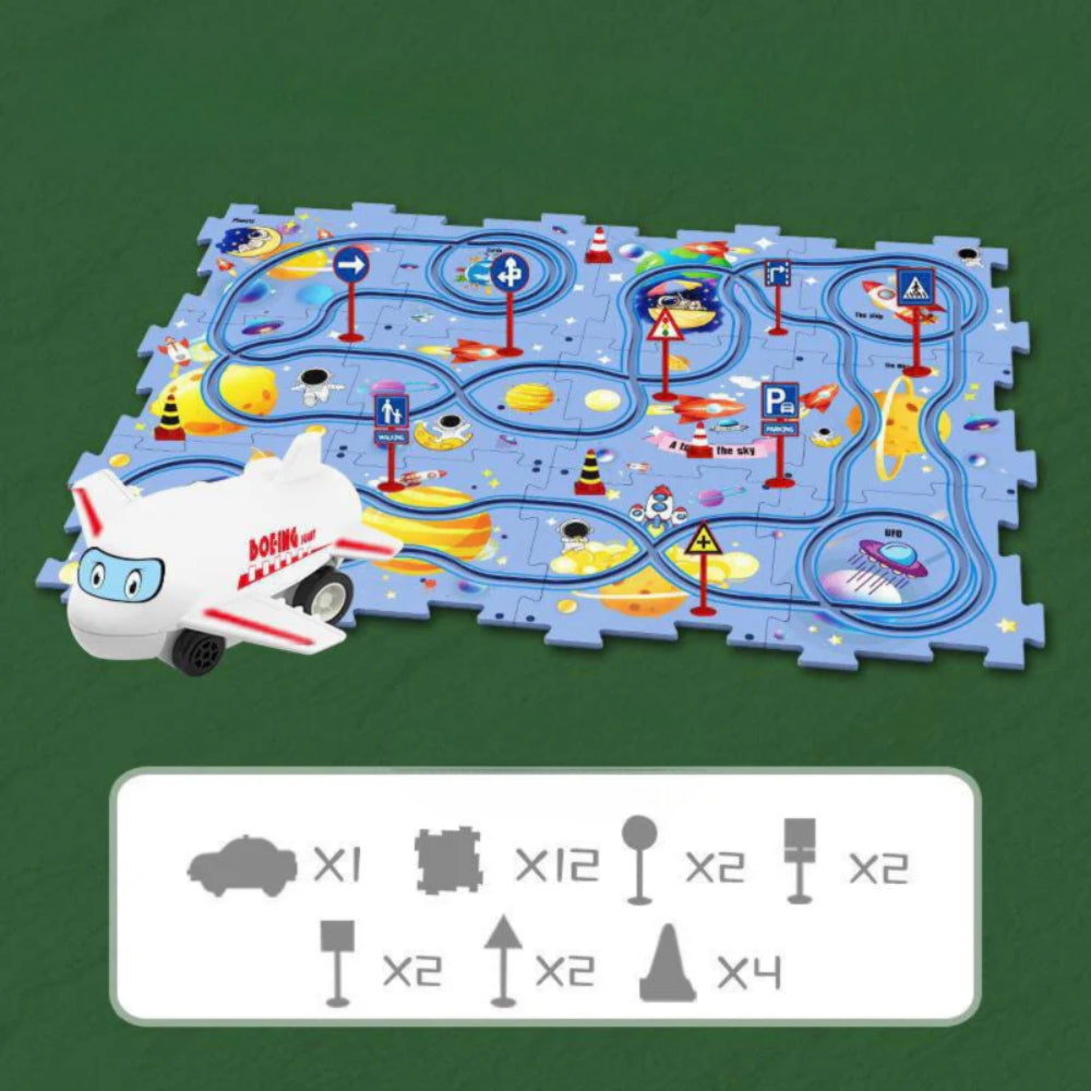 DIY Rennstrecke - Baubares Auto Lernspielzeug für Kinder