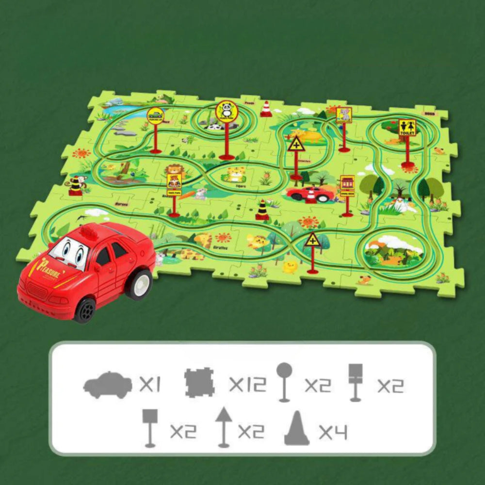 DIY Rennstrecke - Baubares Auto Lernspielzeug für Kinder