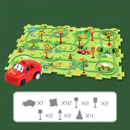 DIY Rennstrecke - Baubares Auto Lernspielzeug für Kinder