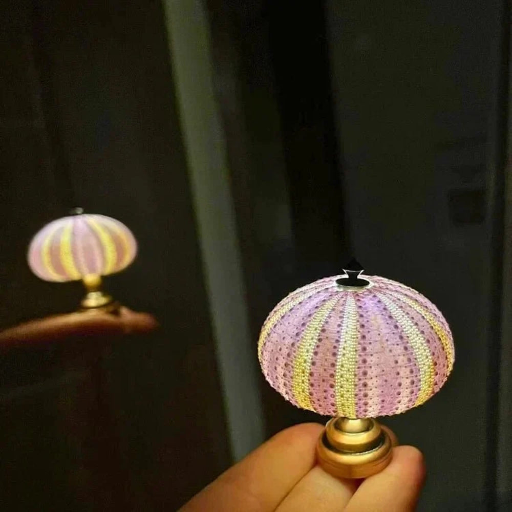 DIY Sea Urchin Tischlampe - Craft Your Own Coastal Glow Nachtlicht