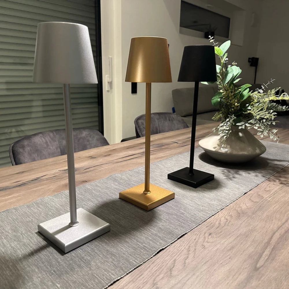 Drahtlose LED-Tischlampe – Touch-Steuerung & Tragbar Für Drinnen und Draußen