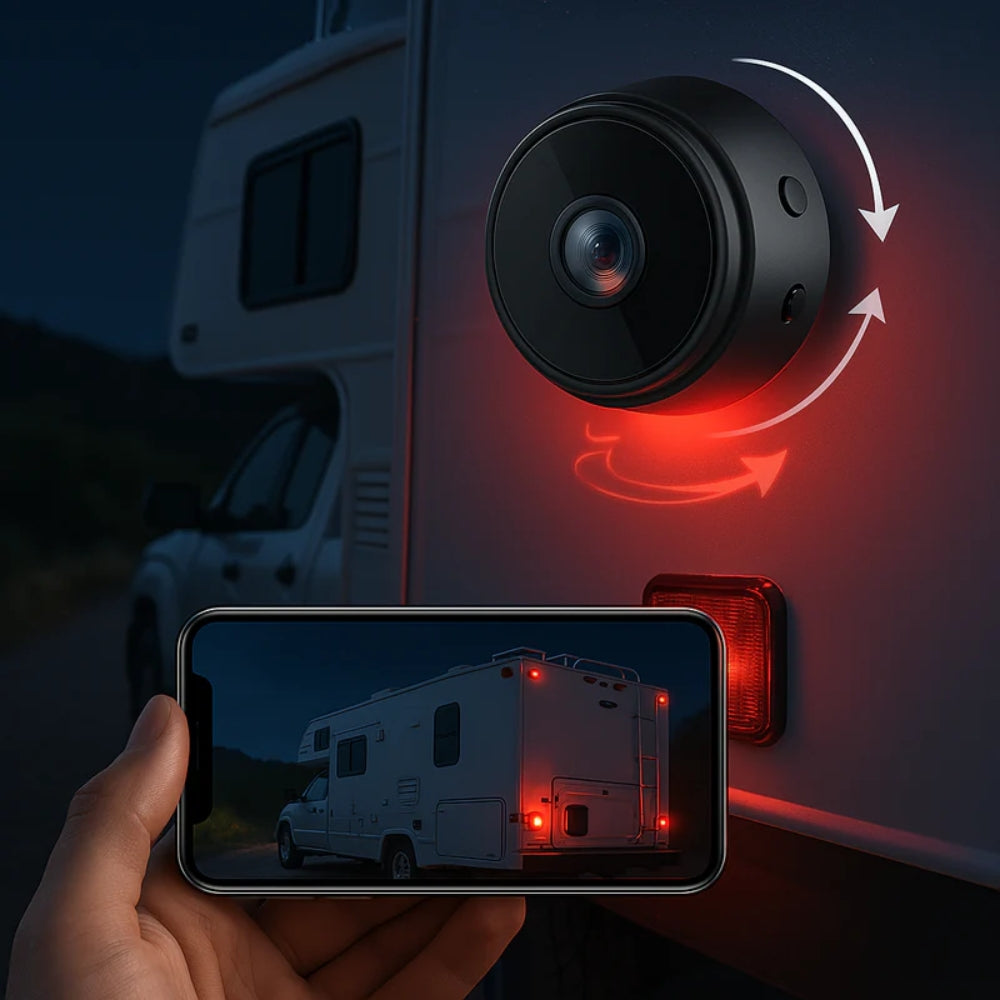 Drahtlose Rückfahrkamera mit Bewegungserkennung - Nachtsicht und 360°-Montage