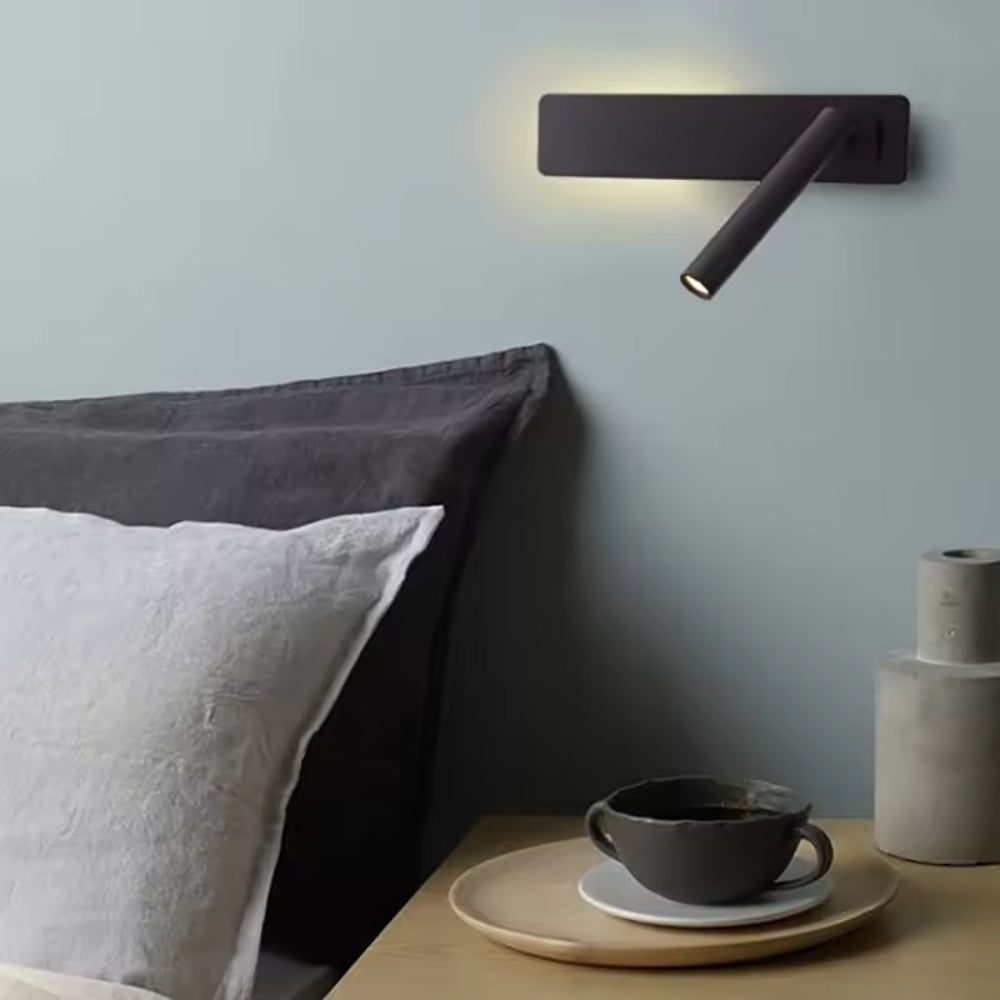 Drehbare LED-Lesewandleuchte – 360° schwenkbare Nachttischlampe