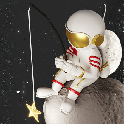 Dreifarbige LED-Wandleuchte – Nachtlicht im Astronauten-Design für Kinder