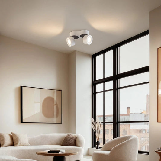 Dual LED Spotlight - Deckenleuchte mit warmweißem Licht