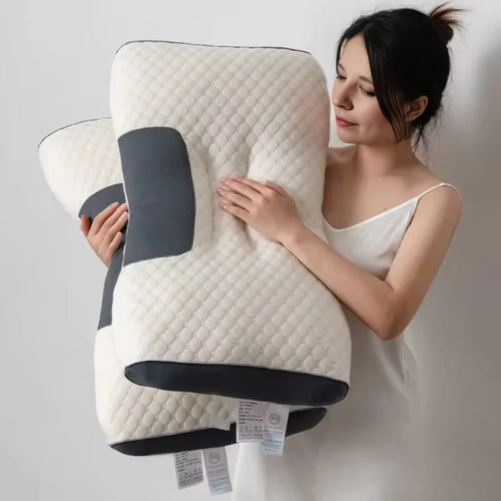 Ergonomisches Nackenkissen aus Speicher-Schaum - Konturierter Komfort