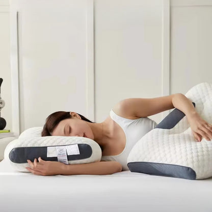 Ergonomisches Nackenkissen aus Speicher-Schaum - Konturierter Komfort