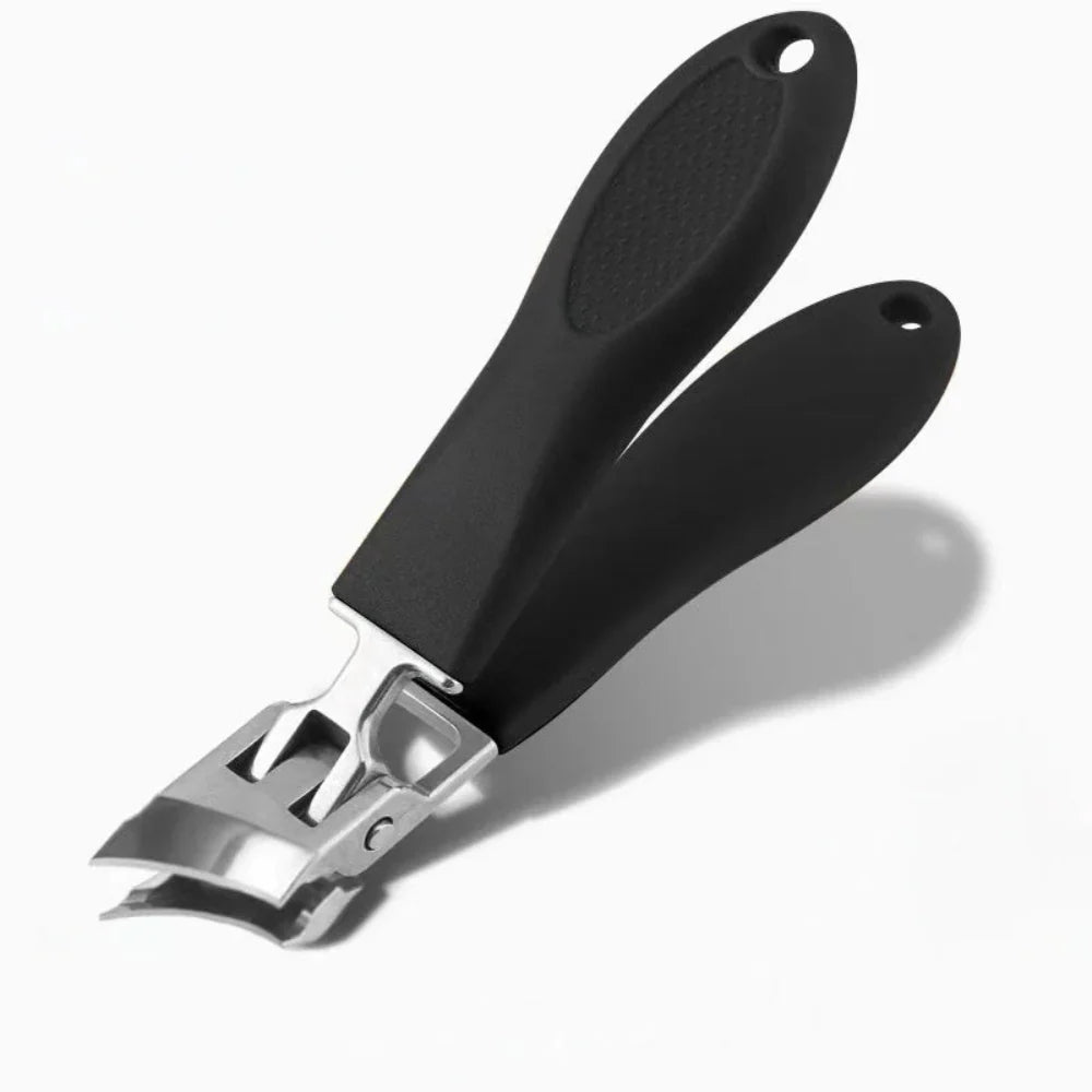 Extra Breiter Nagelknipser für Dicke Nägel – Integrierter Spritzschutz