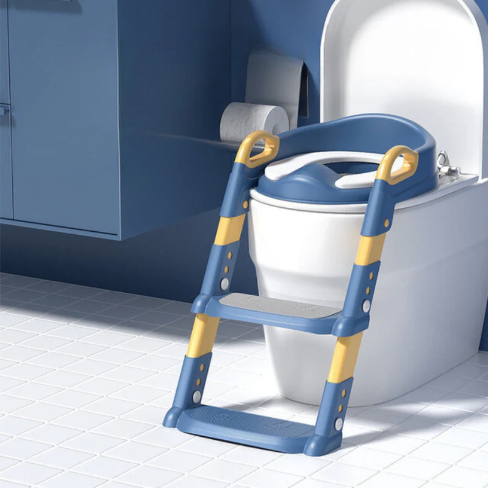Faltbare Töpfchentrainingsleiter - Kleinkind-Toilettensitz mit Kletterstufen für Kinder