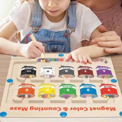 Farb- und Koordinationsspiel - Magnetisches Puzzle für Kinder