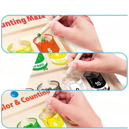 Farb- und Koordinationsspiel - Magnetisches Puzzle für Kinder