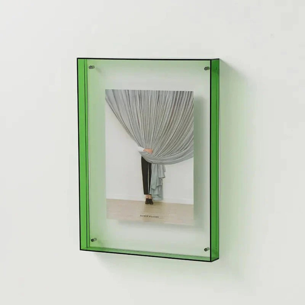 Farbiger transparenter Bilderrahmen - Modernes Display mit kreativer Note