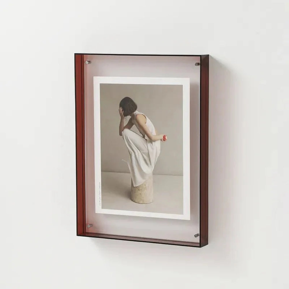 Farbiger transparenter Bilderrahmen - Modernes Display mit kreativer Note