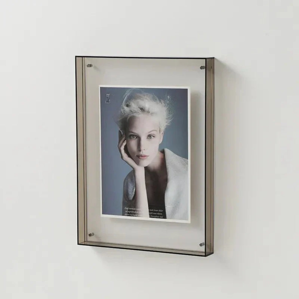 Farbiger transparenter Bilderrahmen - Modernes Display mit kreativer Note