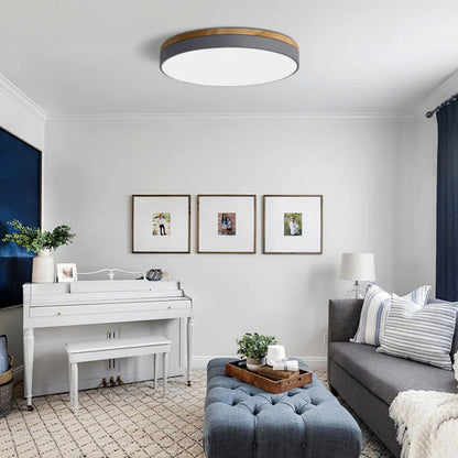 Flache Runde Deckenleuchte – Einfache Einrichtung