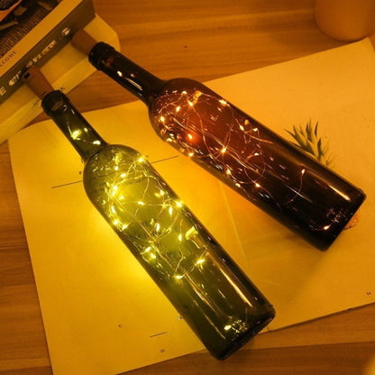 DIY-Flaschenlichter - batteriebetriebene Lichterkette für romantisches Glühen