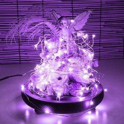 DIY-Flaschenlichter - batteriebetriebene Lichterkette für romantisches Glühen