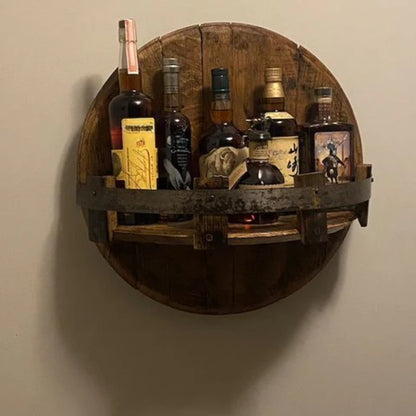 Flaschenregal für die Wandmontage - Whiskey- oder Bourbon-Sammlungen