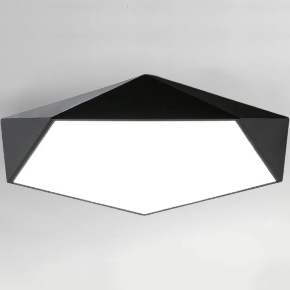 Kompakte Geometrische Deckenleuchte – LED Oberflächenbeleuchtung mit Linse