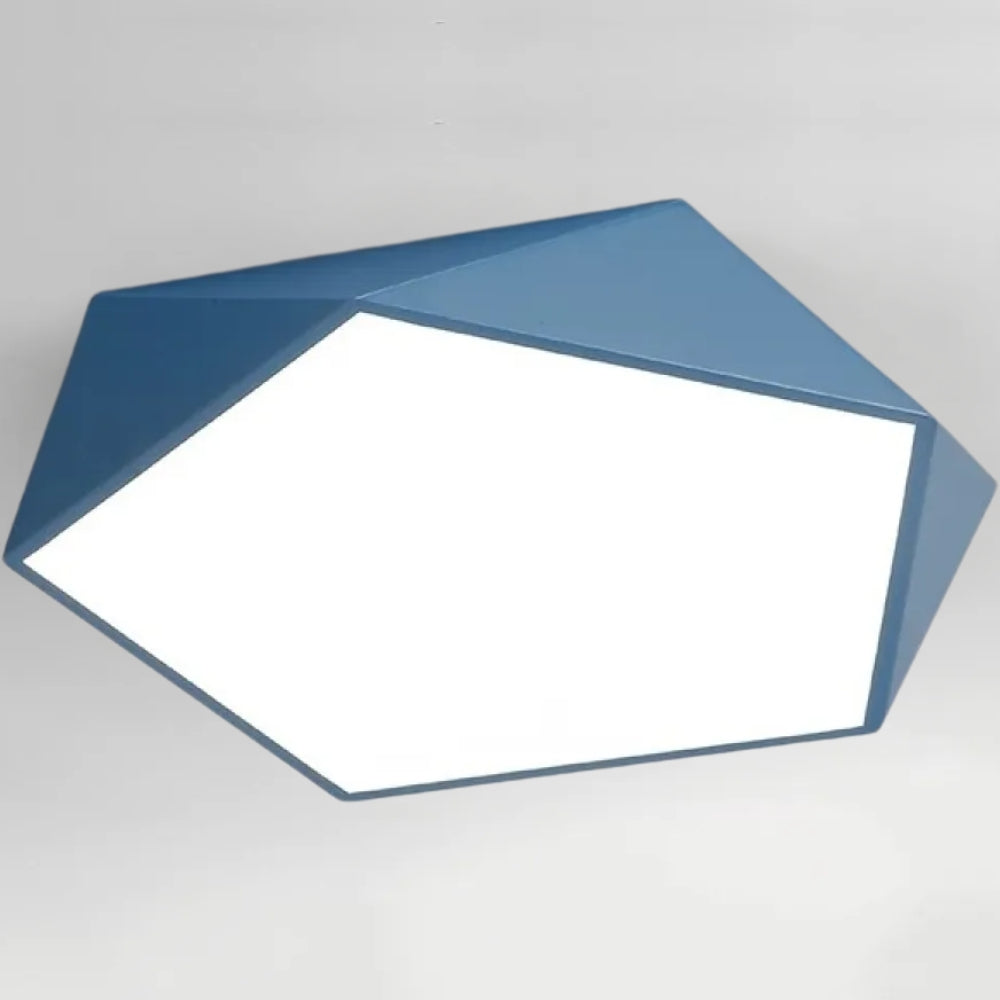 Kompakte Geometrische Deckenleuchte – LED Oberflächenbeleuchtung mit Linse