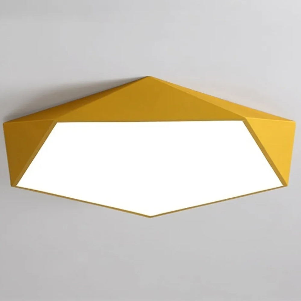 Kompakte Geometrische Deckenleuchte – LED Oberflächenbeleuchtung mit Linse