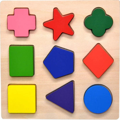 Geometrische Form Puzzle - frühes Lernen Feinmotorische Fähigkeiten Spielzeug für Kinder