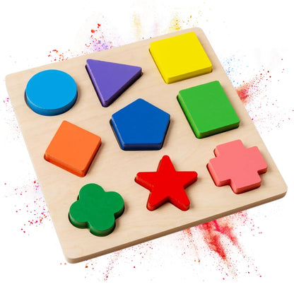 Geometrische Form Puzzle - frühes Lernen Feinmotorische Fähigkeiten Spielzeug für Kinder