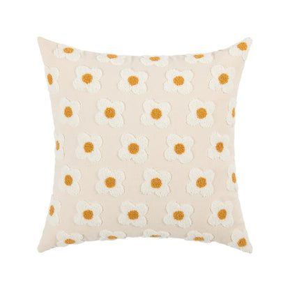 Gesticktes Gänseblümchen Kissenbezug - Heiterer Stil