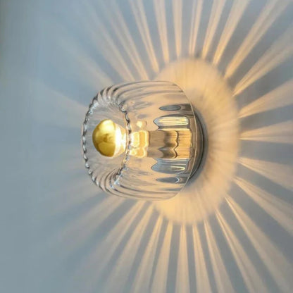 Glas-Wandleuchte – Rundes Design Mit Ambienter Beleuchtung