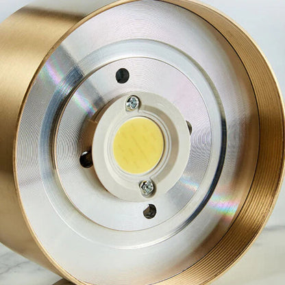 Goldene Deckenleuchte – Rundes Kompaktlicht