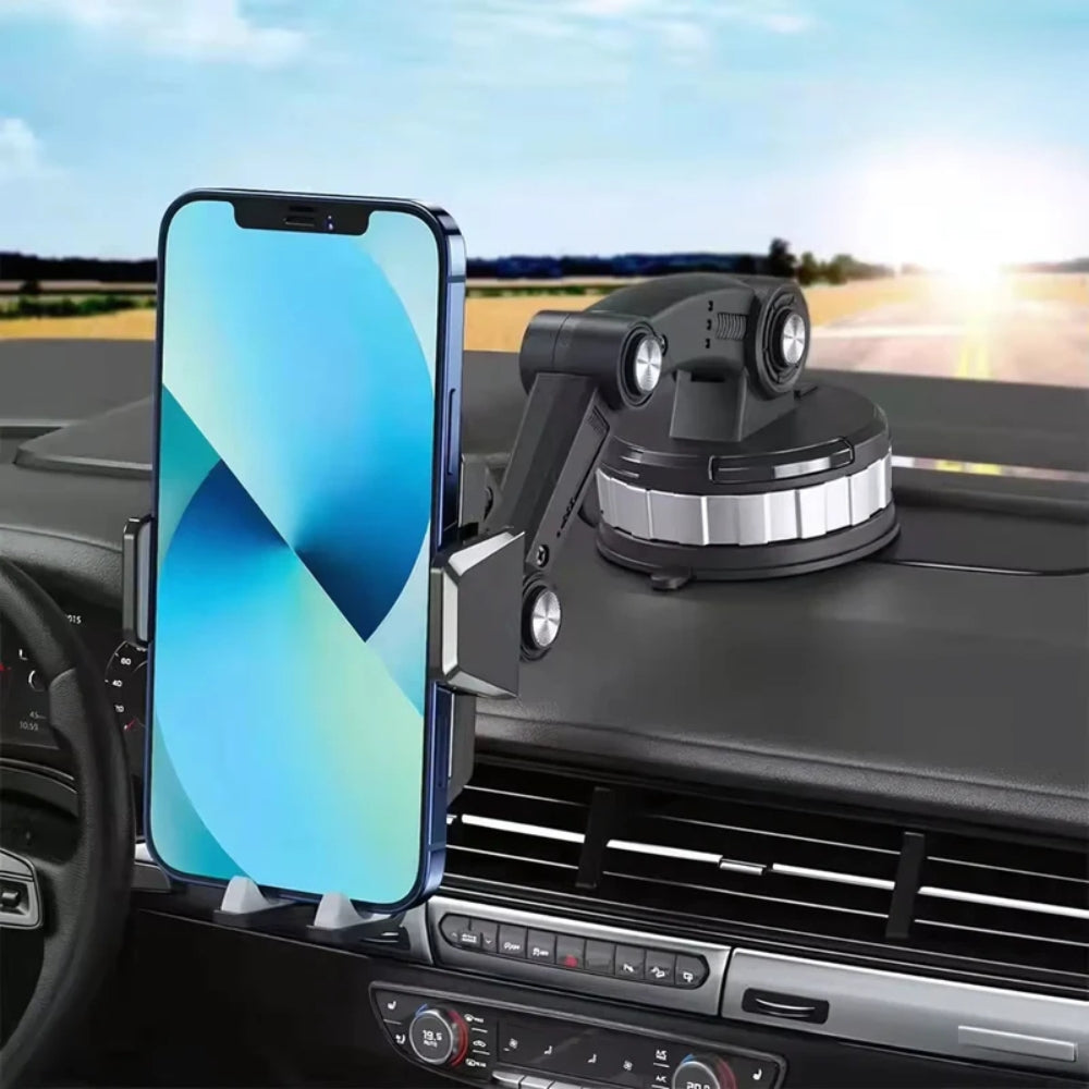 Universeller 360°-Handyhalter fürs Auto - Einhandbedienung mit verstellbarem Arm