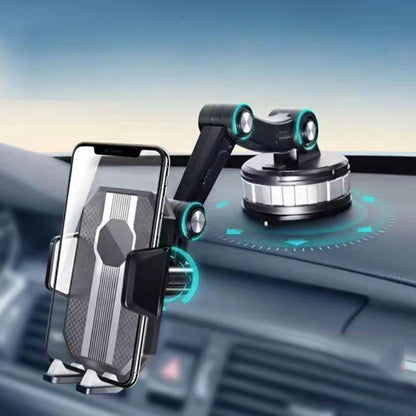 Universeller 360°-Handyhalter fürs Auto - Einhandbedienung mit verstellbarem Arm