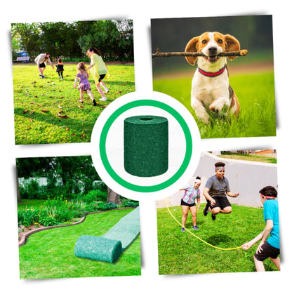 Gras-Saatgutmatte - Ganzjährige Rasenregeneration mit schneller Keimung