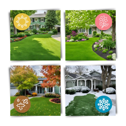 Gras-Saatgutmatte - Ganzjährige Rasenregeneration mit schneller Keimung