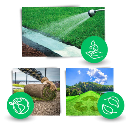 Gras-Saatgutmatte - Ganzjährige Rasenregeneration mit schneller Keimung