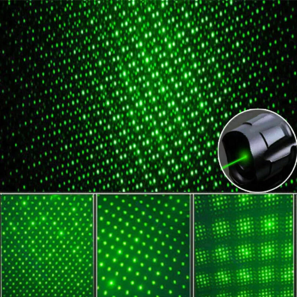 Grüner Laserstift mit großer Reichweite - wiederaufladbar mit Anti-Rutsch-Griff
