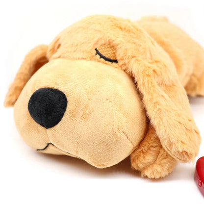 Herzförmiges Plüsch-Hundespielzeug - weicher Begleiter für drinnen und unterwegs