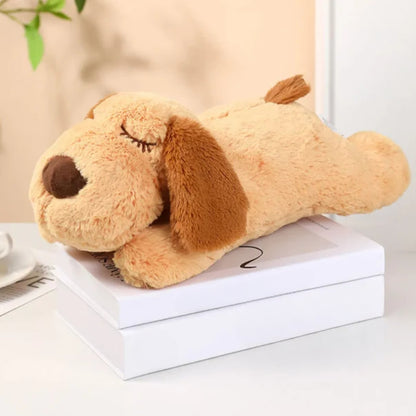 Herzförmiges Plüsch-Hundespielzeug - weicher Begleiter für drinnen und unterwegs