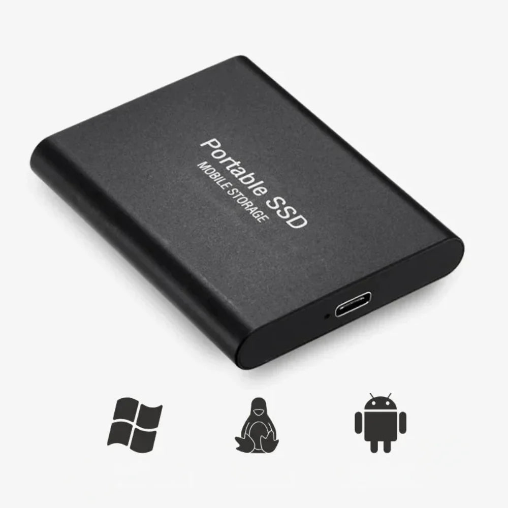 Externe Solid-State-Festplatte – Hochgeschwindigkeits-Portabler SSD-Speicher mit USB-C