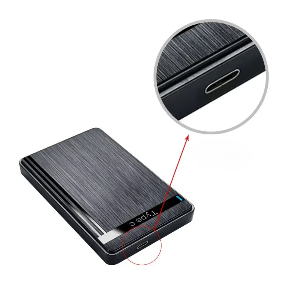 Hochgeschwindigkeits-Micro-USB-3.1 2TB SSD-Gehäuse - werkzeugfreies Festplattengehäuse