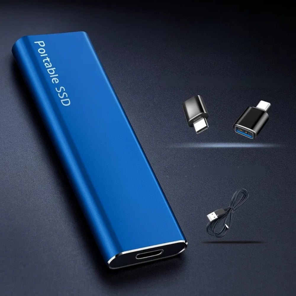 Hochgeschwindigkeits-USB-C-SSD - tragbares externes Laufwerk für PC, Mac & Android