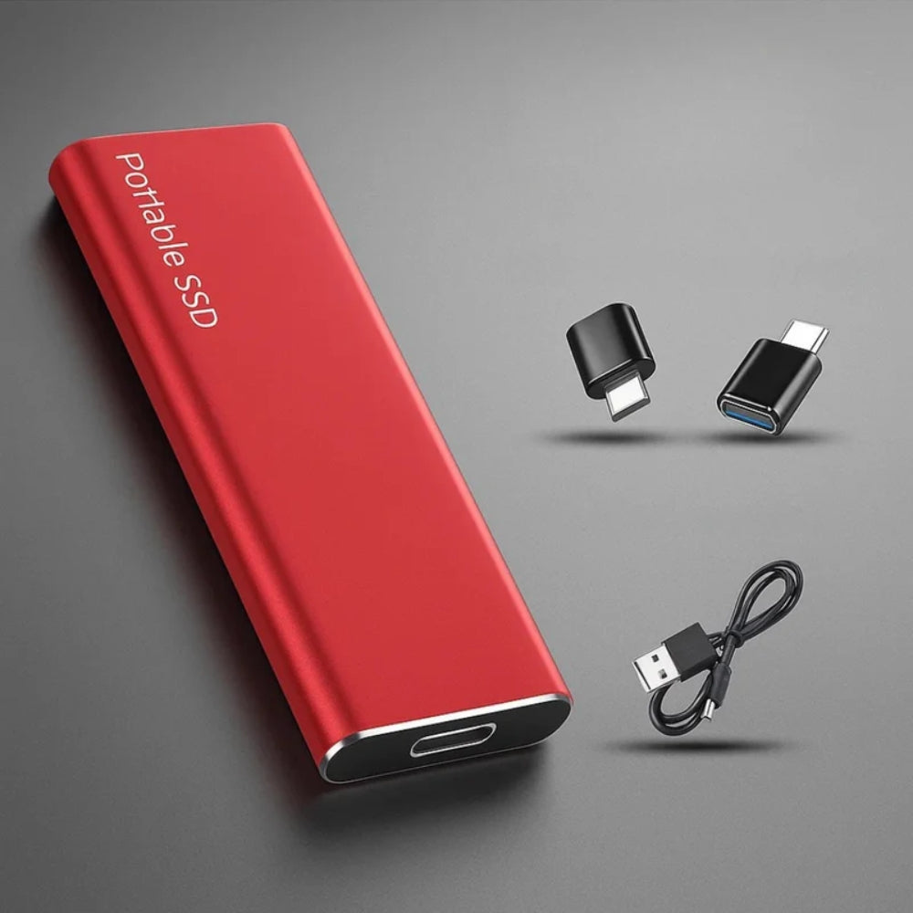 Hochgeschwindigkeits-USB-C-SSD - tragbares externes Laufwerk für PC, Mac & Android