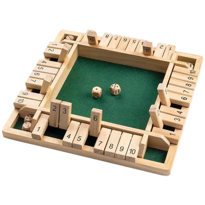 Hölzernes Shut the Box Würfelspiel - Interaktives Lernspielzeug für Kinder