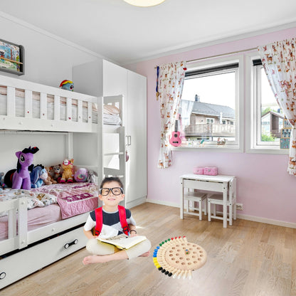 Holz-Memory-Puzzle-Spiel - Farbzuordnungsspielzeug für Kinder