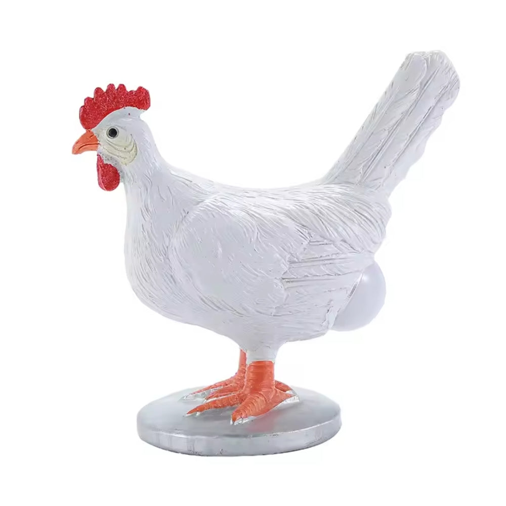 Huhn-mit-Ei-Design-Tischlampe – Warmweißes Umgebungslicht