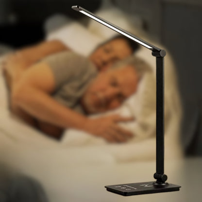 Intelligente LED-Tischlampe – Platzsparend mit Kabellosem Laden